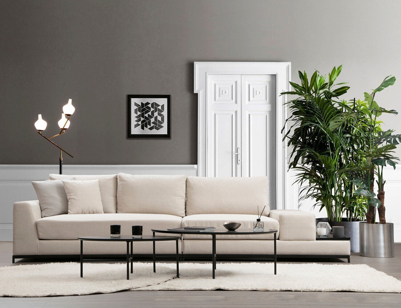 Kalune Design Line-sohva, beige hinta ja tiedot | Sohvat ja vuodesohvat | hobbyhall.fi