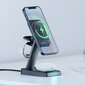 Acefast Qi Wireless Charger 15W for iPhone (with MagSafe), Apple Watch and Apple AirPods Stand Holder Magnetic Holder Black (E3 black) hinta ja tiedot | Puhelimen laturit | hobbyhall.fi