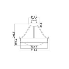 Kattovalaisin Elstead Lighting Hathaway HK-HATHAWAY-SFSB hinta ja tiedot | Kattovalaisimet | hobbyhall.fi