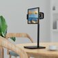 Acefast telescopic phone and tablet holder (135-230mm wide) for the desk 360 ° black (E4 black) hinta ja tiedot | Puhelintelineet | hobbyhall.fi