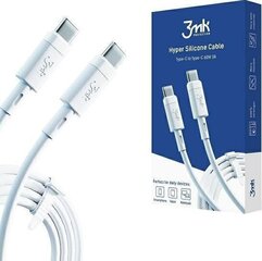 USB-kaapeli 3mk Hyper Silicone Cable Type-C 60W 3A 1m hinta ja tiedot | Puhelinkaapelit | hobbyhall.fi