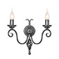 Seinävalaisin Elstead Lighting Harlech HR2A-BLACK hinta ja tiedot | Seinävalaisimet | hobbyhall.fi