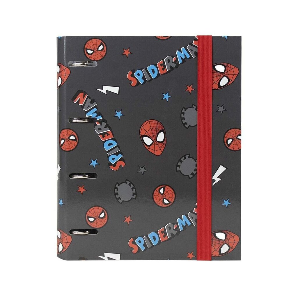 Rengaskansio Spiderman A4 Musta hinta ja tiedot | Toimistotarvikkeet | hobbyhall.fi