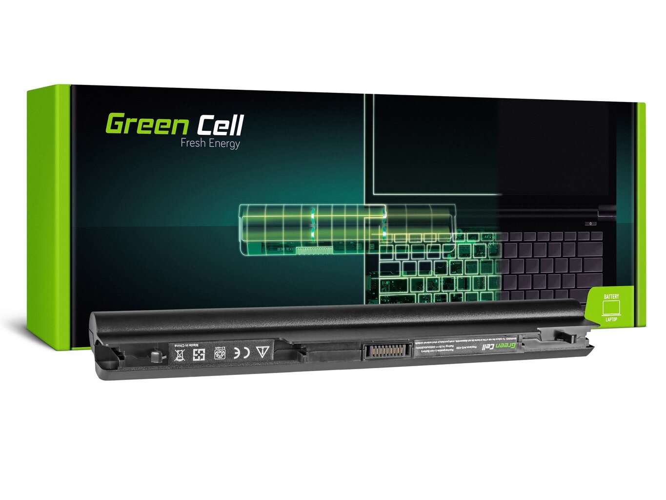 Green Cell Laptop Battery for Asus K56 K56C K56CA K56CB K56CM K56CM K56V S56 S405 hinta ja tiedot | Kannettavien tietokoneiden akut | hobbyhall.fi