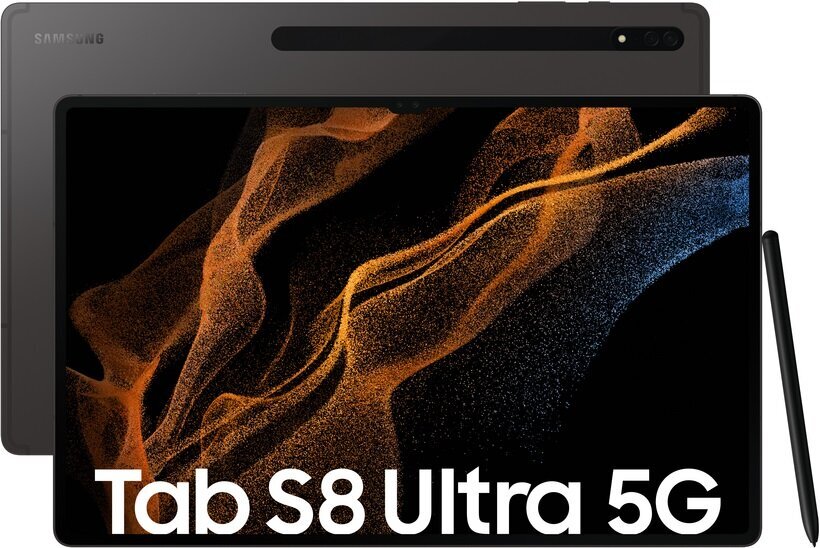Samsung Galaxy Tab S8 Ultra 5G 12/512GB SM-X906BZAFEUB Graphite hinta ja tiedot | Tabletit | hobbyhall.fi