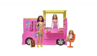 Mattel - Barbie Food Truck kolmella nukella hinta ja tiedot | Tyttöjen lelut | hobbyhall.fi
