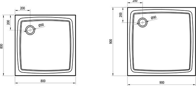 Suihku Perseus Pro Flat hinta ja tiedot | Suihkualtaat | hobbyhall.fi