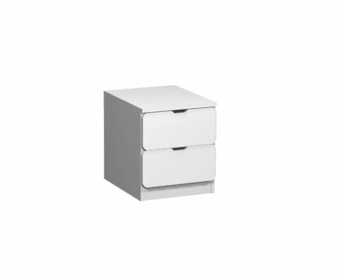 2S Ami B -laatikosto, 47,5 x 42 x 42 cm, valkoinen hinta ja tiedot | Lasten yöpöydät | hobbyhall.fi