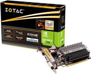 Zotac GeForce GT 730 ZONE Edition Low Profile 2GB DDR3 (64 bit) HDMI, DVI, D-Sub (ZT-71113-20L) hinta ja tiedot | Zotac Tietokoneet ja pelaaminen | hobbyhall.fi