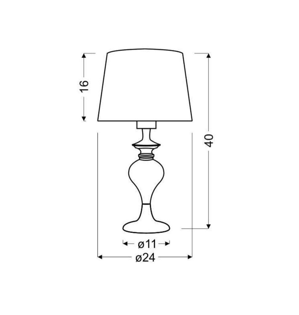 Pöytävalaisin Gillenia Candellux, kromi/musta hinta ja tiedot | Pöytävalaisimet | hobbyhall.fi