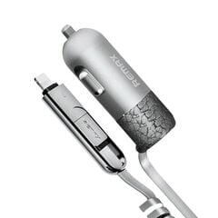 Kaapeli Remax, RC-C103 3in1 Lightning - Micro USB - USB, 1 m, hopea hinta ja tiedot | Puhelinkaapelit | hobbyhall.fi