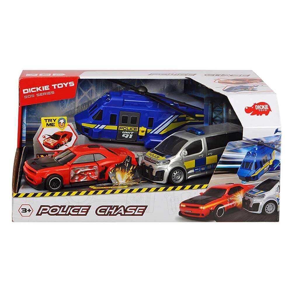 Autosarja Simba Dickie Toys "International Police Chase", 203715011038 hinta ja tiedot | Poikien lelut | hobbyhall.fi