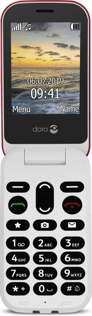 Doro 6041 Red/White hinta ja tiedot | Matkapuhelimet | hobbyhall.fi