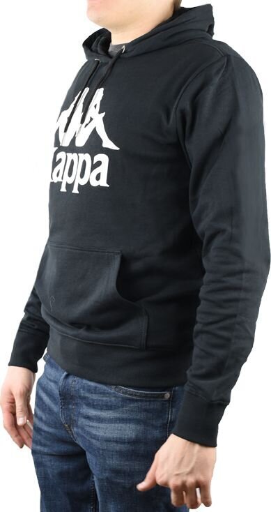 Miesten huppari Kappa Taino Hooded 705322-19-4006, musta hinta ja tiedot | Miesten puserot ja hupparit | hobbyhall.fi