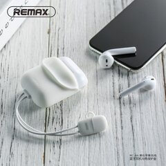 Remax RC-A6 Apple Airpods kuulokelaturikotelo 9 cm Lightining-kaapelilla, valkoinen hinta ja tiedot | Kuulokkeet | hobbyhall.fi