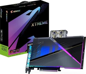 Gigabyte AORUS GeForce RTX 4080 16GB Xtreme Waterforce WB (GV-N4080AORUSX WB-16GD) hinta ja tiedot | Näytönohjaimet | hobbyhall.fi