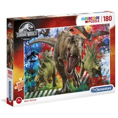 Clementoni palapeli, Jurassic World, 180 osainen 29106 hinta ja tiedot | Palapelit | hobbyhall.fi