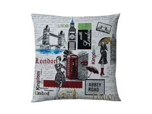 Koristetyynynpäällinen London / Lontoo, 45 x 45 cm hinta ja tiedot | Koristetyynyt ja tyynynpäälliset | hobbyhall.fi