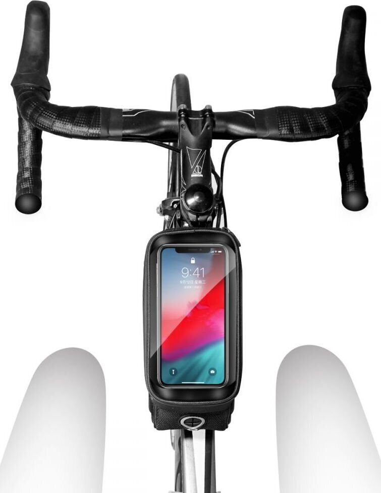 Pyöräilykotelo puhelimelle WildMan Hardpouch XL, musta hinta ja tiedot | Polkupyörälaukut ja puhelinpidikkeet | hobbyhall.fi