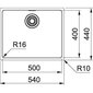 Pesuallas Franke Maris MRX 110-50 (manuaalinen), 122.0531.808, ruostumaton teräs hinta ja tiedot | Keittiöaltaat | hobbyhall.fi