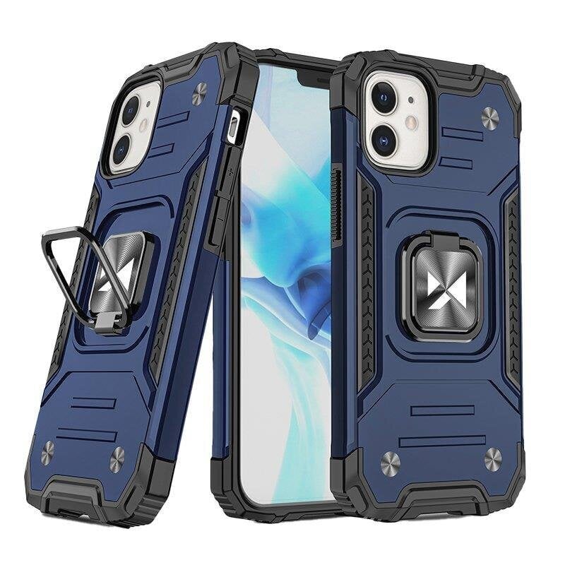 Wozinsky Ring Armor, iPhone 14, sininen hinta ja tiedot | Puhelimen kuoret ja kotelot | hobbyhall.fi