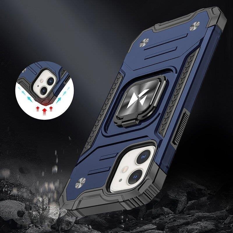 Wozinsky Ring Armor, iPhone 14, sininen hinta ja tiedot | Puhelimen kuoret ja kotelot | hobbyhall.fi