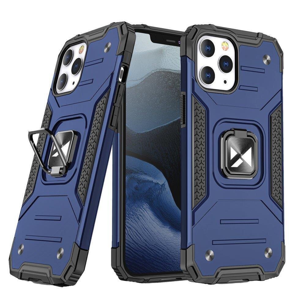 Wozinsky Ring Armor, iPhone 14 Pro, sininen hinta ja tiedot | Puhelimen kuoret ja kotelot | hobbyhall.fi