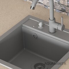 Keinotekoinen graniittinen tiskiallas Aquasanita Quadro SQQ100-114W hinta ja tiedot | Keittiöaltaat | hobbyhall.fi