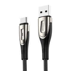 Joyroom Sharp S-M411 2.4A, 3 metrinen USB-USB-C-kaapeli (mustan värinen) hinta ja tiedot | Puhelinkaapelit | hobbyhall.fi