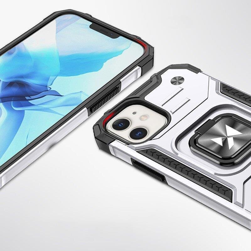 Wozinsky Ring Armor, iPhone 14, hopea hinta ja tiedot | Puhelimen kuoret ja kotelot | hobbyhall.fi