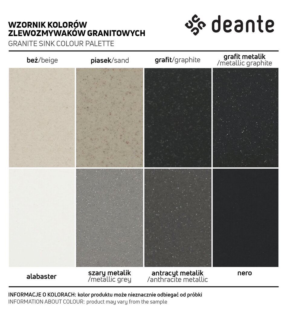 Deante graniittitiskitiskiallas Deante Andante ZQN 5103, beige. hinta ja tiedot | Keittiöaltaat | hobbyhall.fi