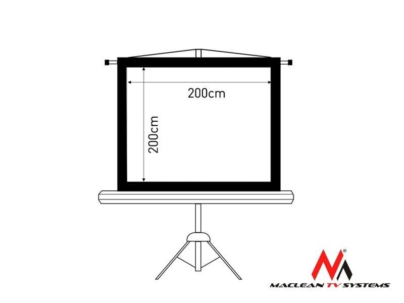 Maclean Projection Screen MC-680 112 "1: 1 std hinta ja tiedot | Valkokankaat | hobbyhall.fi