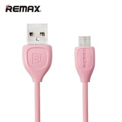 Remax USB-kaapeli - Micro USB 1M, vaaleanpunainen hinta ja tiedot | Puhelinkaapelit | hobbyhall.fi