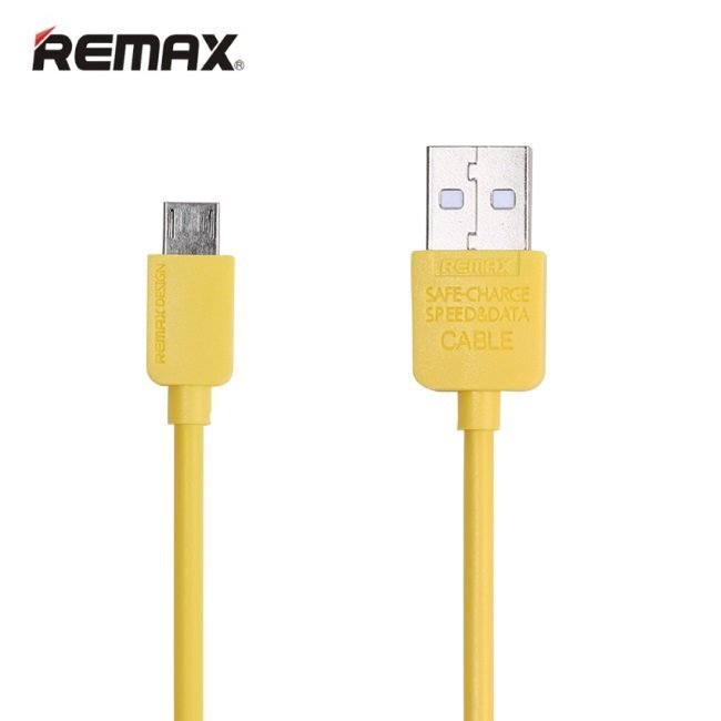 Remax Safe Speed Universal Micro USB data- ja latauskaapeli 1m keltainen hinta ja tiedot | Puhelinkaapelit | hobbyhall.fi