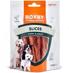 Boxby Slices luonnollinen herkku koirille, kananlihaa, 100 g hinta ja tiedot | Koiran herkut | hobbyhall.fi