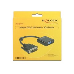 Adapteri VGA - DVI Delock 65658, 16 m hinta ja tiedot | Adapterit | hobbyhall.fi