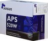 Inter-Tech Argus APS-520W, 88882117 hinta ja tiedot | Virtalähteet | hobbyhall.fi