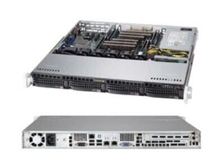 Server Chassis 1U 500W/CSE-813MFTQC-505CB hinta ja tiedot | SuperMicro Tietokoneet ja pelaaminen | hobbyhall.fi