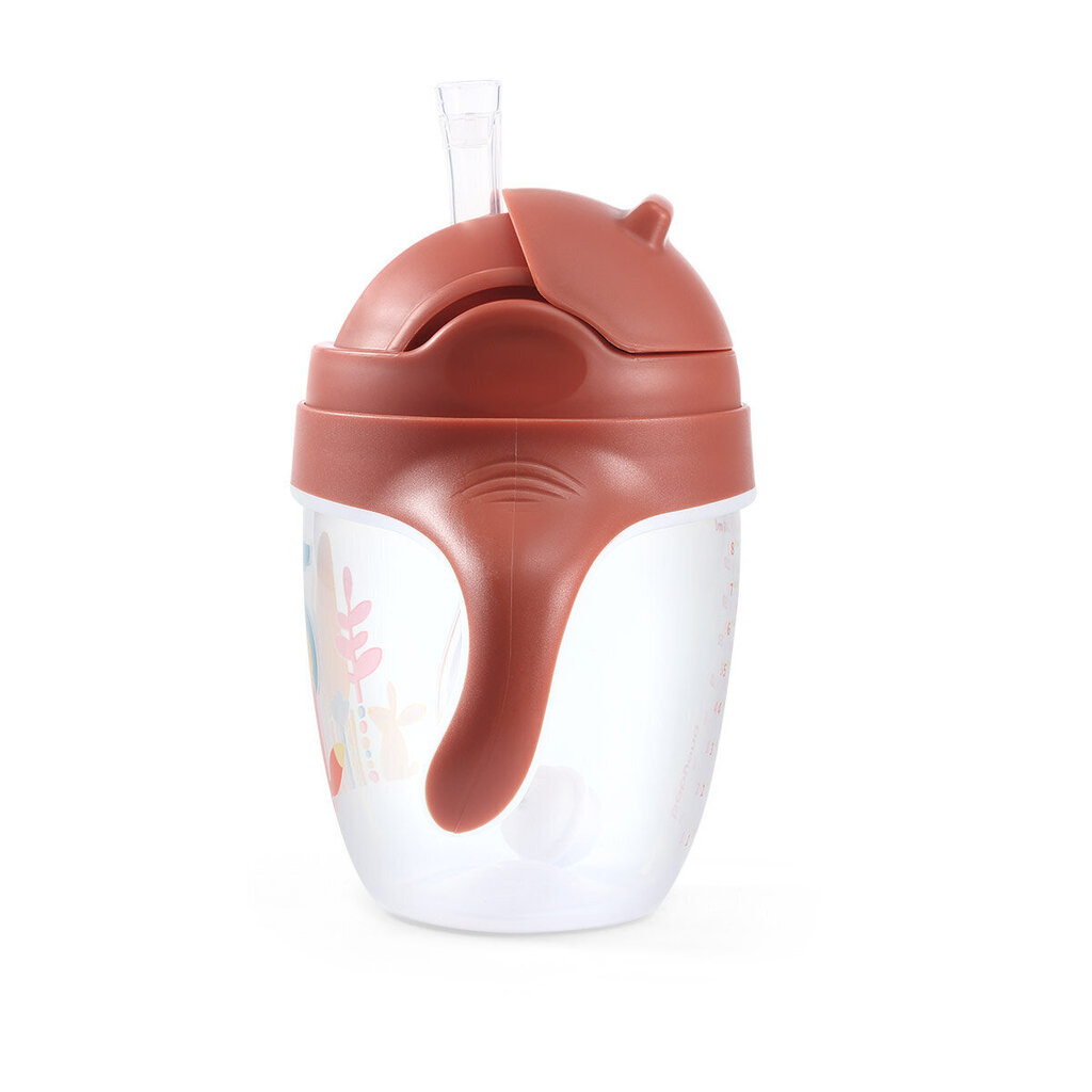 Vuotamaton kuppi BabyOno, punainen, 240 ml, 1464/01 hinta ja tiedot | Tuttipullot ja tarvikkeet | hobbyhall.fi