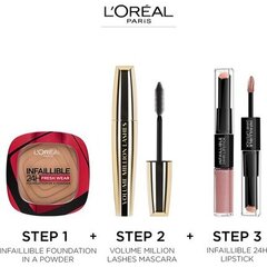 Kompakti meikkivoide L'Oreal Make Up Infallible Fresh Wear, 9 g, 120 vanilja hinta ja tiedot | Meikkivoiteet ja puuterit | hobbyhall.fi