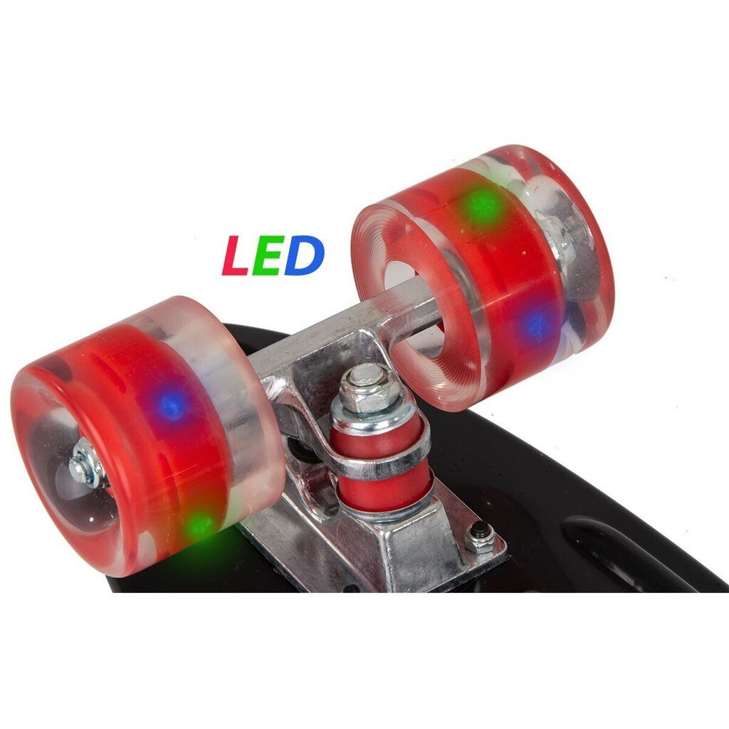 Best Sporting rullalauta LED-renkailla, 55,5 cm hinta ja tiedot | Skeittilaudat | hobbyhall.fi