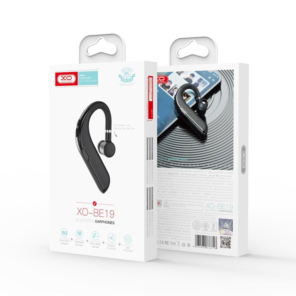 XO Bluetooth BE19 Musta hinta ja tiedot | Kuulokkeet | hobbyhall.fi