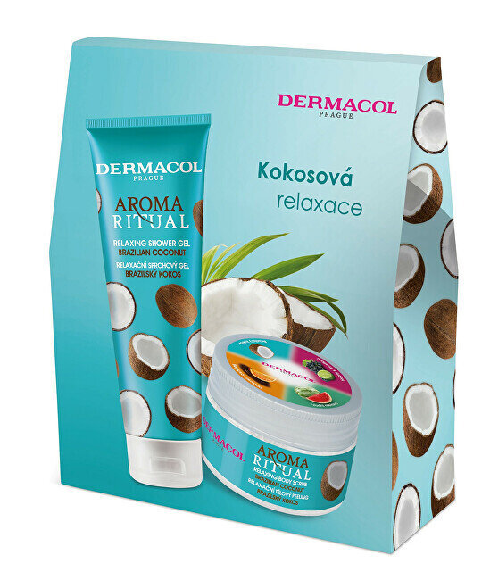 Dermacol Aroma Ritual - Ihonhoitopakkaus, Brasilian kookospähkinä hinta ja tiedot | Suihkusaippuat ja suihkugeelit | hobbyhall.fi