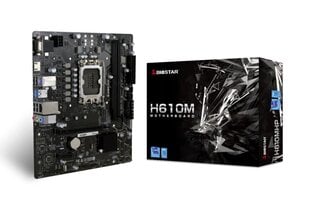 Emolevy|BIOSTAR|Intel H610|LGA1700|MicroATX|Muisti DDR4|Muistipaikat 2|1xPCI-Express 3.0 1x|1xPCI-Express 4.0 16x|1xM.2|1x15pin D-sub|1xH hinta ja tiedot | Biostar Tietokoneet ja pelaaminen | hobbyhall.fi