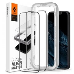 Spigen Alm Glass FC -näytönsuoja iPhone 13 ja 13 Pro -puhelimille, 2 kpl hinta ja tiedot | Spigen Puhelimet, älylaitteet ja kamerat | hobbyhall.fi