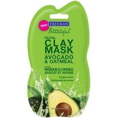 Freeman Facial Clay Mask Avocado&Oatmeal hinta ja tiedot | Freeman Hajuvedet ja kosmetiikka | hobbyhall.fi