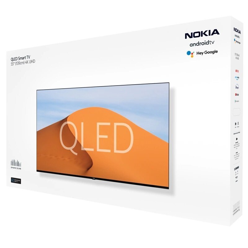 Nokia QLED Android TV (2023) QN55GV315ISW hinta ja tiedot | Televisiot | hobbyhall.fi