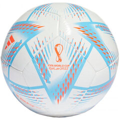 Jalkapallo adidas Al Rihla Club H57786, valkoinen/sininen/oranssi hinta ja tiedot | Jalkapallot | hobbyhall.fi