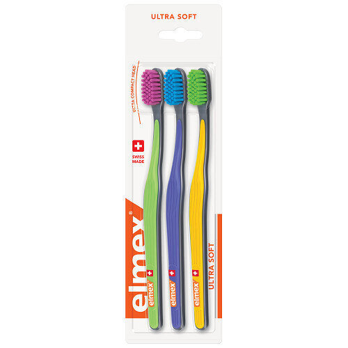 Elmex Ultra pehmeän tuntuinen hammasharja 3 kpl hinta ja tiedot | Suuhygienia | hobbyhall.fi