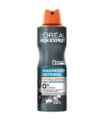 Suihkedeodorantti L'oreal Paris Men Expert Magnesium Defence, 150 ml hinta ja tiedot | Deodorantit | hobbyhall.fi